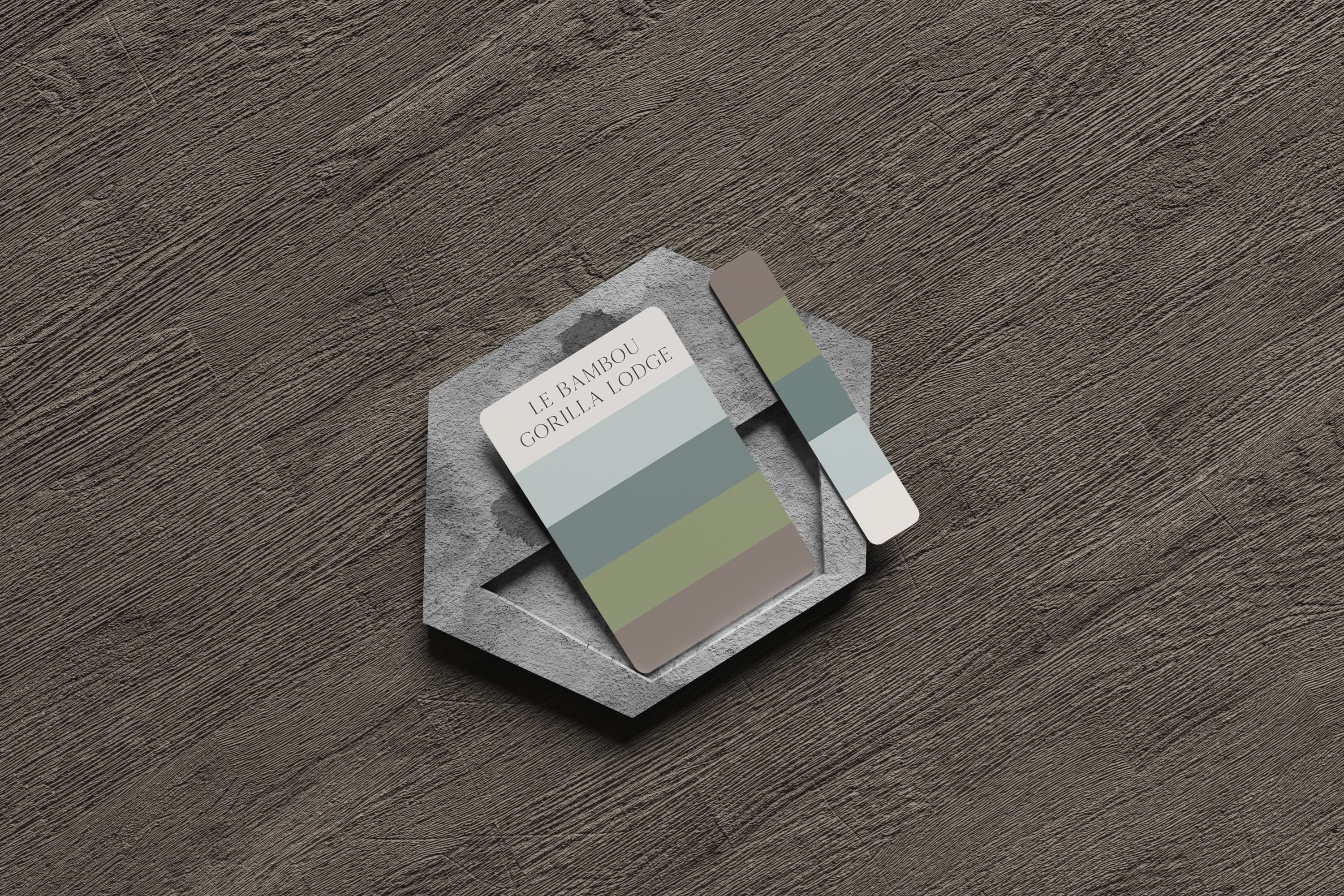Hotel color card mockup
