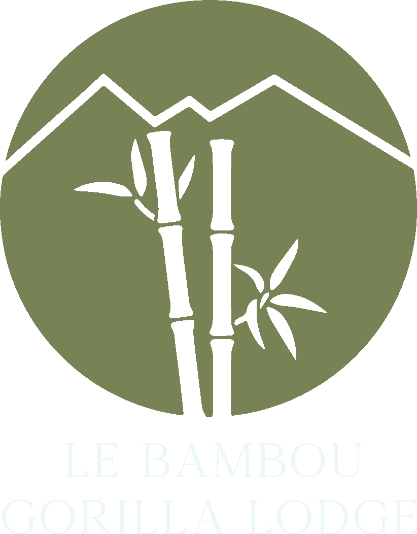 Le Bambou Gorilla Lodge wordmark, reversed
